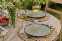 Cookinglife Dinnerware Set Sabi Green 18-piece / 6 people - 6 dinner plates, 6 side plates, and 6 bowls