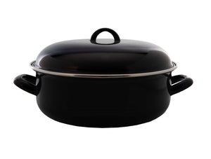 Cookinglife Enamelled Casserole Black - ø 22 cm / 2 Liters
