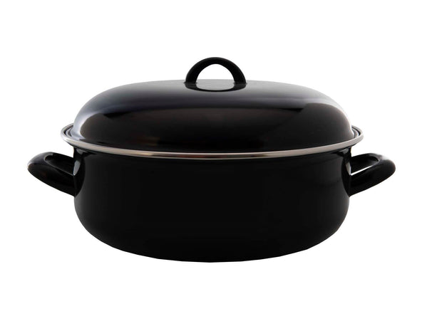 Cookinglife Enamelled Casserole Black - ø 22 cm / 2 Liters