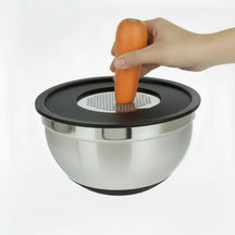 Cookinglife Mixing Bowl Stainless Steel + 3 Graters - 25.5 x 14 cm