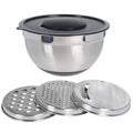 Cookinglife Mixing Bowl Stainless Steel + 3 Graters - 25.5 x 14 cm