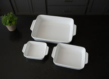 Cookinglife Oven Dish Set 3 Pieces White