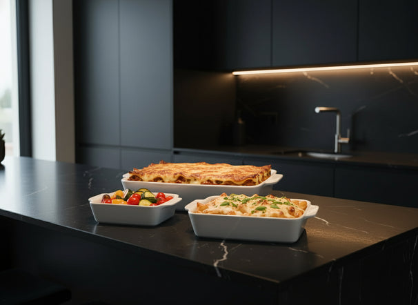 Cookinglife Oven Dish Set 3 Pieces White