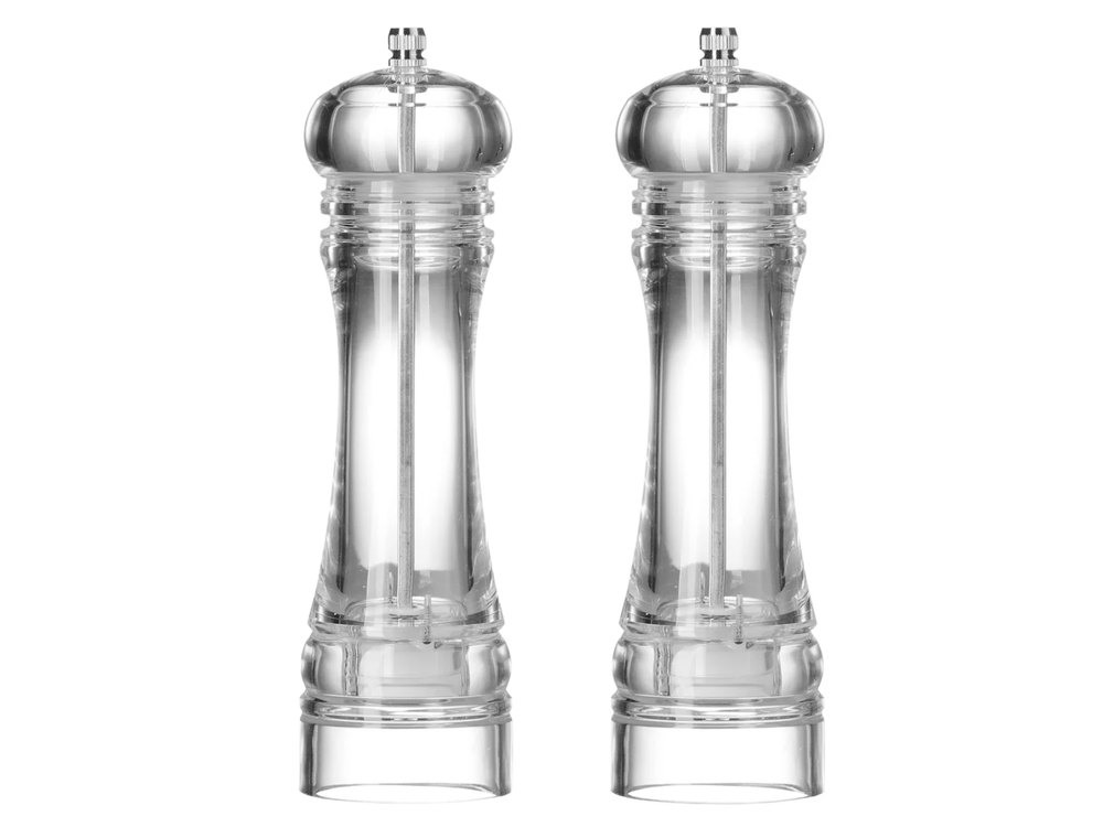 Cookinglife Pepper and Salt Mill Set Rocca Transparent - 21.5 cm