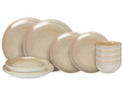 Cookinglife Dinnerware set Serene Sand 12-piece / 4 persons - 4 dinner plates, 4 breakfast plates and 4 bowls