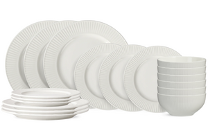 Cookinglife Dinnerware Set Siaki New Bone - Porcelain 18-piece / 6 people - 6 dinner plates, 6 side plates and 6 bowls