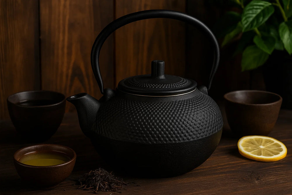 Cookinglife Teapot - Cast Iron - Black - 1.5 liters