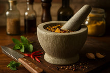 Cookinglife mortar Granite - Gray - ø 14 cm