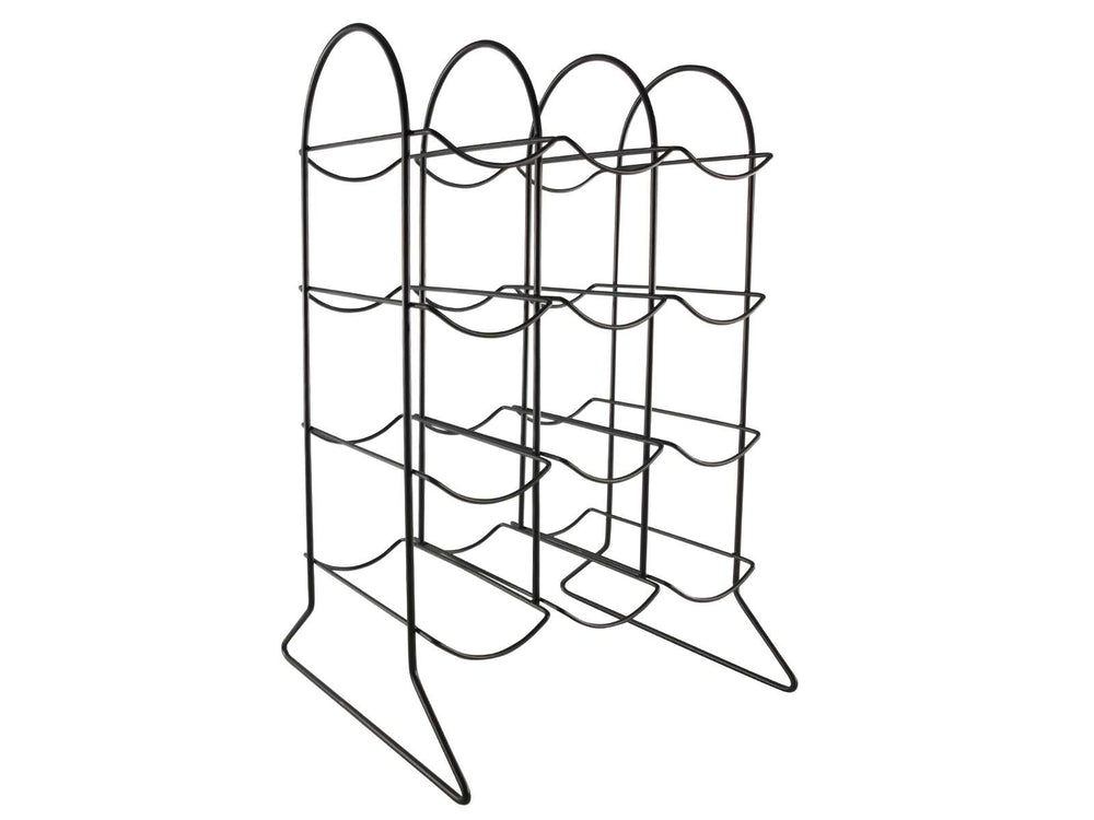 Cookinglife Wine Rack Bar Essentials Black - 12 Bottles