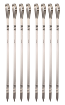 Cookinglife BBQ Skewers Fire & Flavour Stainless Steel 41 cm - Set of 8 Grill Skewers