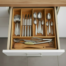 Cookinglife Cutlery Tray Bamboo 35 x 26 x 5 cm