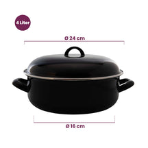 Cooking Enamel Casserole - ø 24 cm / 4 liter