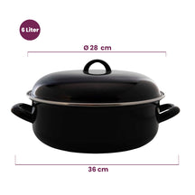 Cookinglife Enamelled Casserole - ø 28 cm / 6 Liters