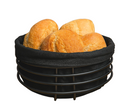 Cookinglife Bread Basket Black Metal ø 23 cm