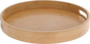 Cookinglife Dienblad Bamboe Rond ø 40 cm - Serveren van Gerechten en Drankjes