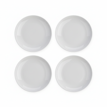 Cookinglife Dinner Plate Porcelain Ø 27 cm - 4 Pieces - Sleek Modern Plate White