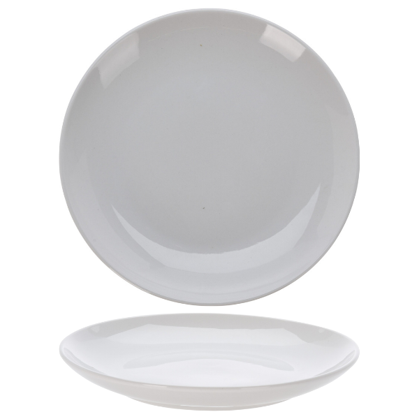Cookinglife Dinner Plate Porcelain Ø 27 cm - 4 Pieces - Sleek Modern Plate White