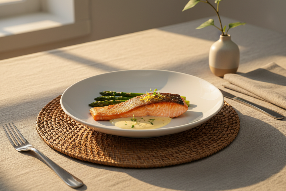 Cookinglife Dinner Plate Porcelain Ø 27 cm - 4 Pieces - Sleek Modern Plate White
