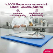 Cookinglife Cutting Board HACCP Blue 40 x 30 cm - for fish
