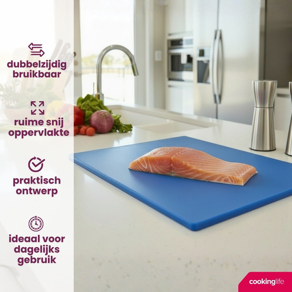 Cookinglife Cutting Board HACCP Blue 40 x 30 cm - for fish