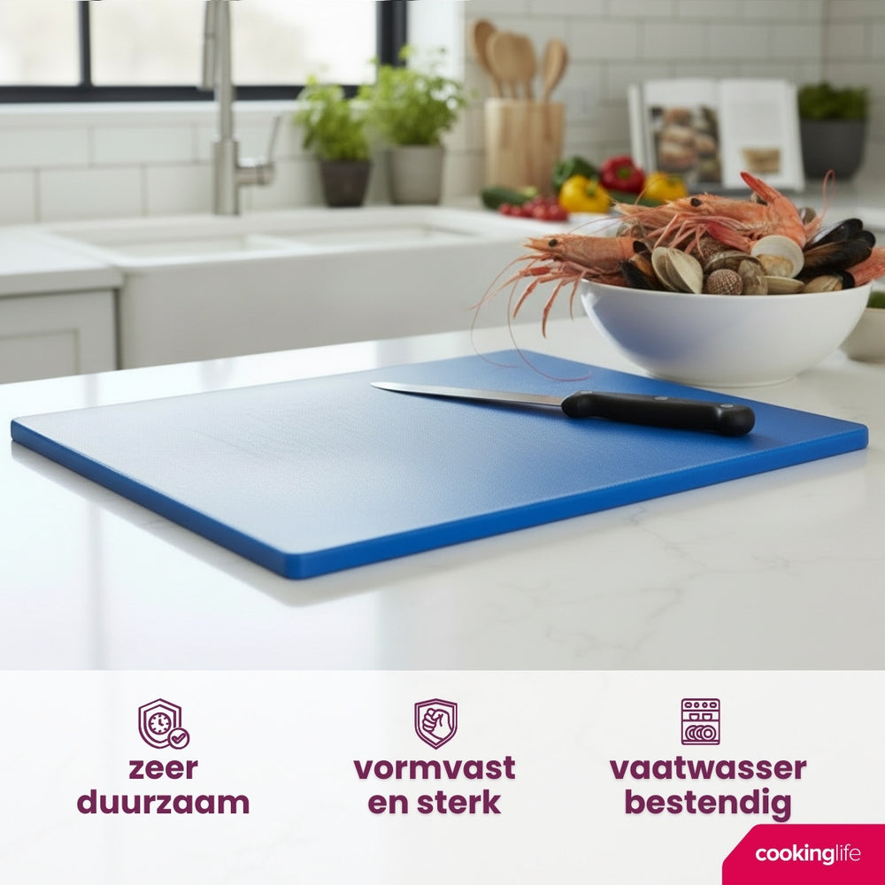 Cookinglife Cutting Board HACCP Blue 40 x 30 cm - for fish