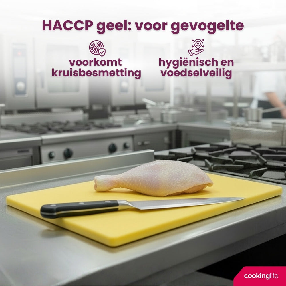 Cookinglife Cutting Board HACCP Yellow 40 x 30 cm - for poultry