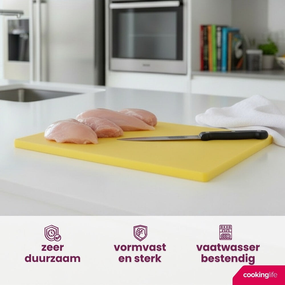 Cookinglife Cutting Board HACCP Yellow 40 x 30 cm - for poultry
