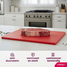 Cookinglife Cutting Board HACCP Red 40 x 30 cm - for meat