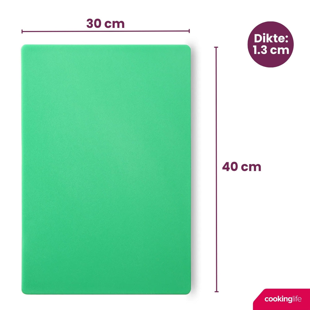 Cookinglife Cutting Board HACCP Green 40 x 30 cm - for vegetables & fruit