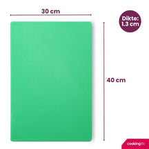 Cookinglife Cutting Board HACCP Green 40 x 30 cm - for vegetables & fruit