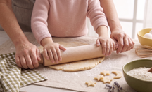 Cookinglife Rolling Pin Beechwood 43.5cm - Ball Bearings - Dough Roller