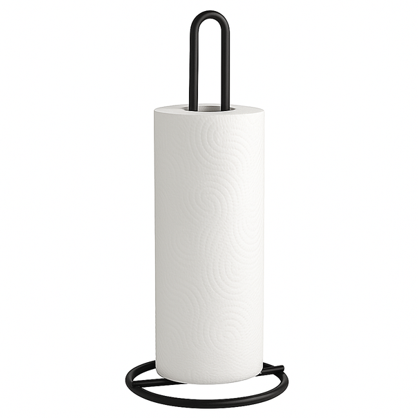 Cookinglife Kitchen Roll Holder Black 32 cm