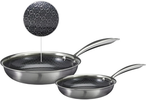 Cookinglife Frying pan set HexaCook Ø 24 and 28 cm – suitable for all heat sources – ceramic non-stick coating 