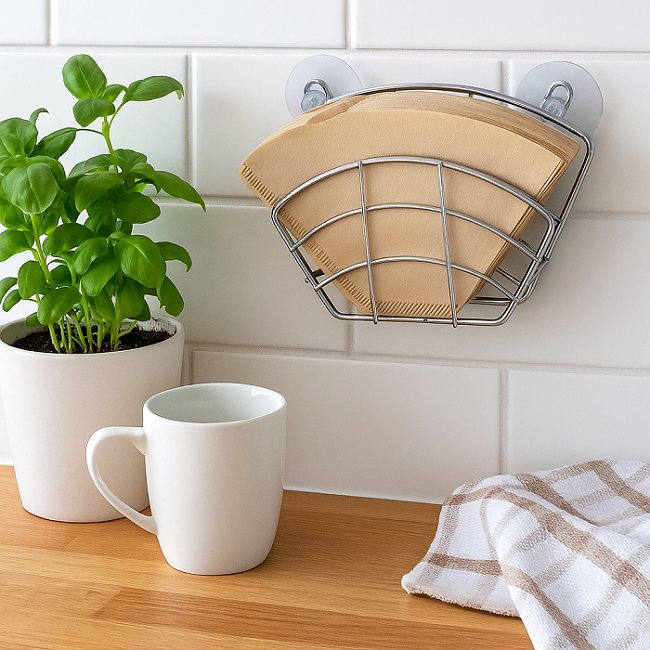 Cookinglife Coffee Filter Holder Barista with Suction Cup