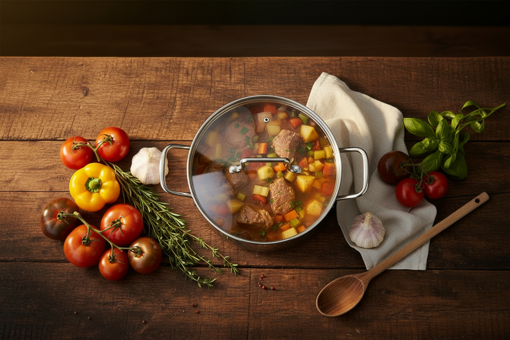 Cookinglife Kookpan - RVS - ø 20 cm / 2.7 liter - Geschikt voor alle warmtebronnen