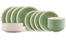 Cookinglife Dinnerware Set Ocean Green 24-piece / 8 Persons - 8 dinner plates, 8 breakfast plates and 8 bowls