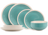 Cookinglife Dinnerware Set Ocean Turquoise 12-Piece / 4 Persons - 4 dinner plates, 4 breakfast plates and 4 bowls