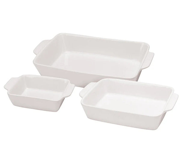 Cookinglife Oven Dish Set 3 Pieces White