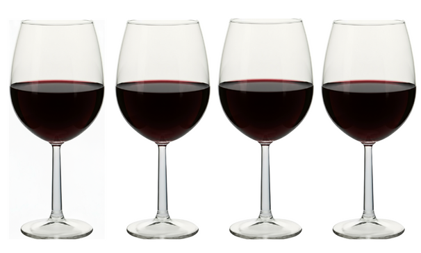 Cookinglife Red Wine Glasses Milena 580 ml - 4 Pieces