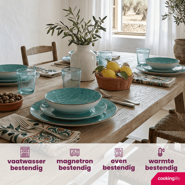 Cookinglife Dinnerware Set Bali Porcelain 24-piece / 8-persons