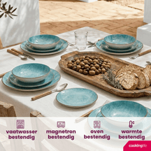 Cookinglife Dinnerware Set Ibiza Porcelain 24-piece / 8-persons