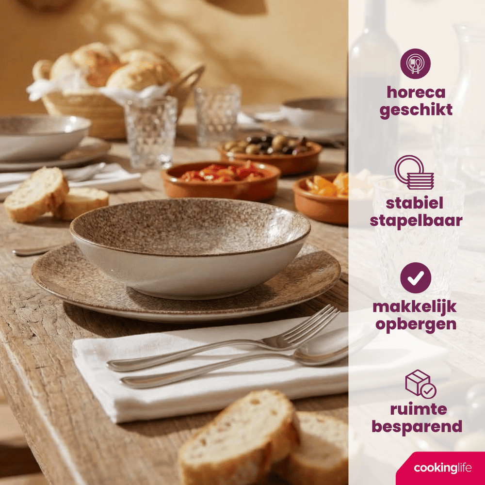 Cookinglife Dinnerware Set Marrakech Porcelain 24-piece / 8-persons