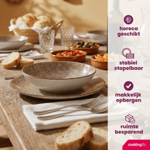 Cookinglife Dinnerware Set Marrakech Porcelain 24-piece / 8-persons