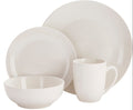 Cookinglife Serviesset Porselein Wit 16-delig / 4 personen - 4 dinerborden, 4 ontbijtborden, 4 kommen en 4 mokken