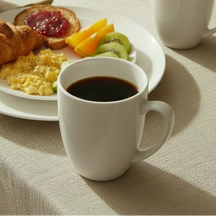 Cookinglife Dinnerware Set Porcelain White 16-piece / 4 people - 4 dinner plates, 4 side plates, 4 bowls, and 4 mugs