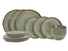 Cookinglife Dinnerware Set Sabi Green 18-piece / 6 people - 6 dinner plates, 6 side plates, and 6 bowls