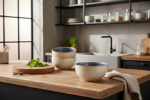 Cookinglife Soup Bowls / Bowls Serene Blue ø 14 cm - Pottery - 4 pieces