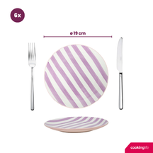 Cookinglife Tableware Set Spring Vibes - 18-piece / 6 people - 6 dinner plates, 6 side plates, and 6 pasta bowls