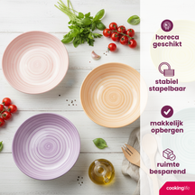 Cookinglife Deep Plates / Pasta Bowls Spring Vibes Ø 21 cm - 6 pieces