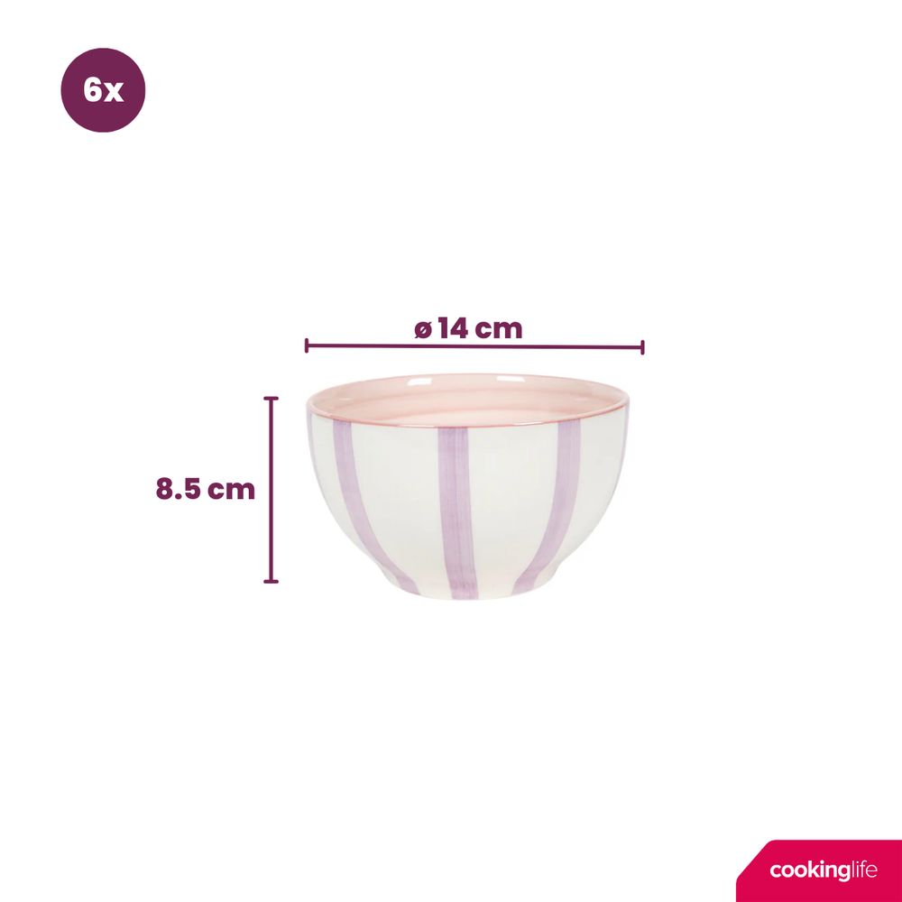 Cookinglife Soup Bowls / Bowls Spring Vibes Ø 14 cm - 6 pieces